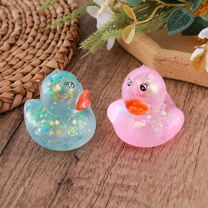 Squishy Maltose Aurora Duck Squeeze Toy Soft Cute Animal Stress Relief Decompression Stretch Toy Kawaii Duck Stress Relief Toy