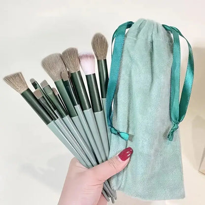 Professional Makeup Brush Set with Sponge & Storage Options