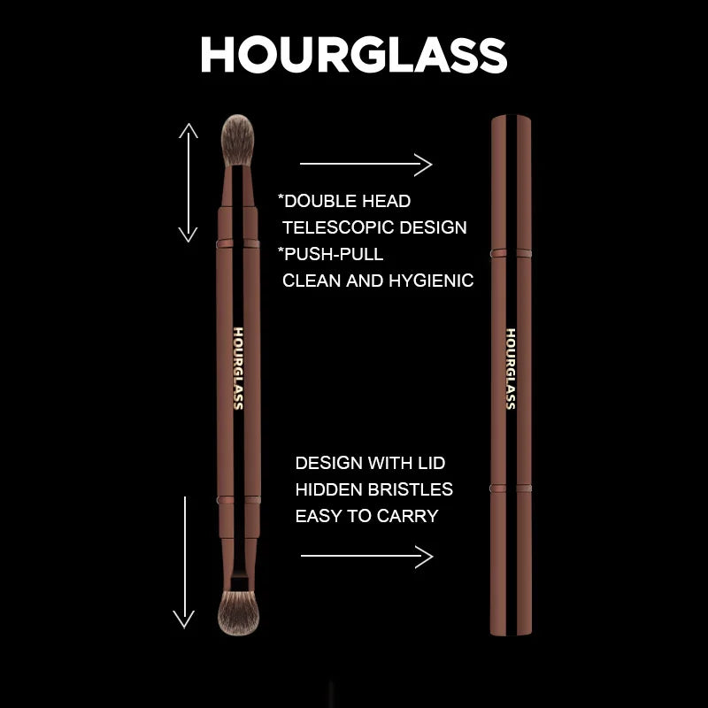 Retractable Double-Ended Eye Makeup Brush