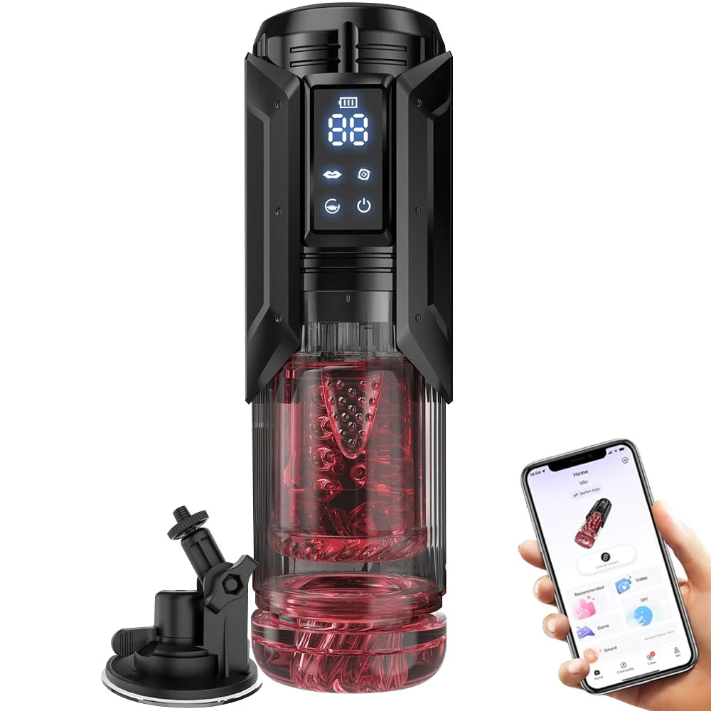 Automatic Sucking Licking Masturbator Cup Vagina Masturbation Blowjob Pocket Pussy Penis Pump Enlargers Sex Toys for Adult Men