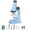 Kids Microscope Kit 200x 600x 1200x Biological Science Stem Toy Hand Loupe School Educational Pocket Microscope with LED Light