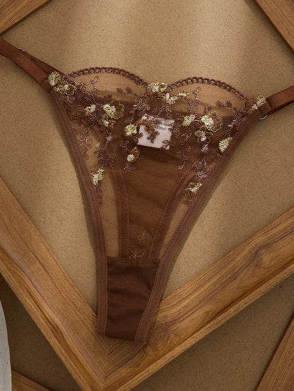 Women's Floral Print Bra & Panty Set