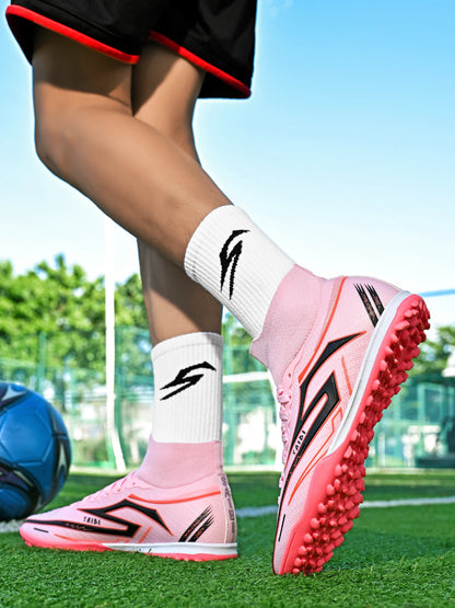 TF Turf Soccer Boots Unisex Non-Slip Wear-Resistant Breathable Lightweight Stable Grip Perfect for All Age Football Enthusiasts