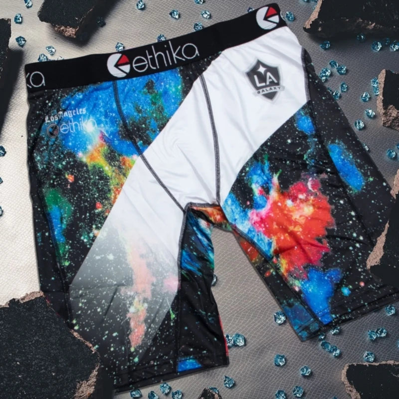 ETHIKA 1Pcs Men Underwear Boxers Breathable Mesh Crotch Man Underpants Plus Size Mens Panties L-3XL Printed Men's Boxers Briefs