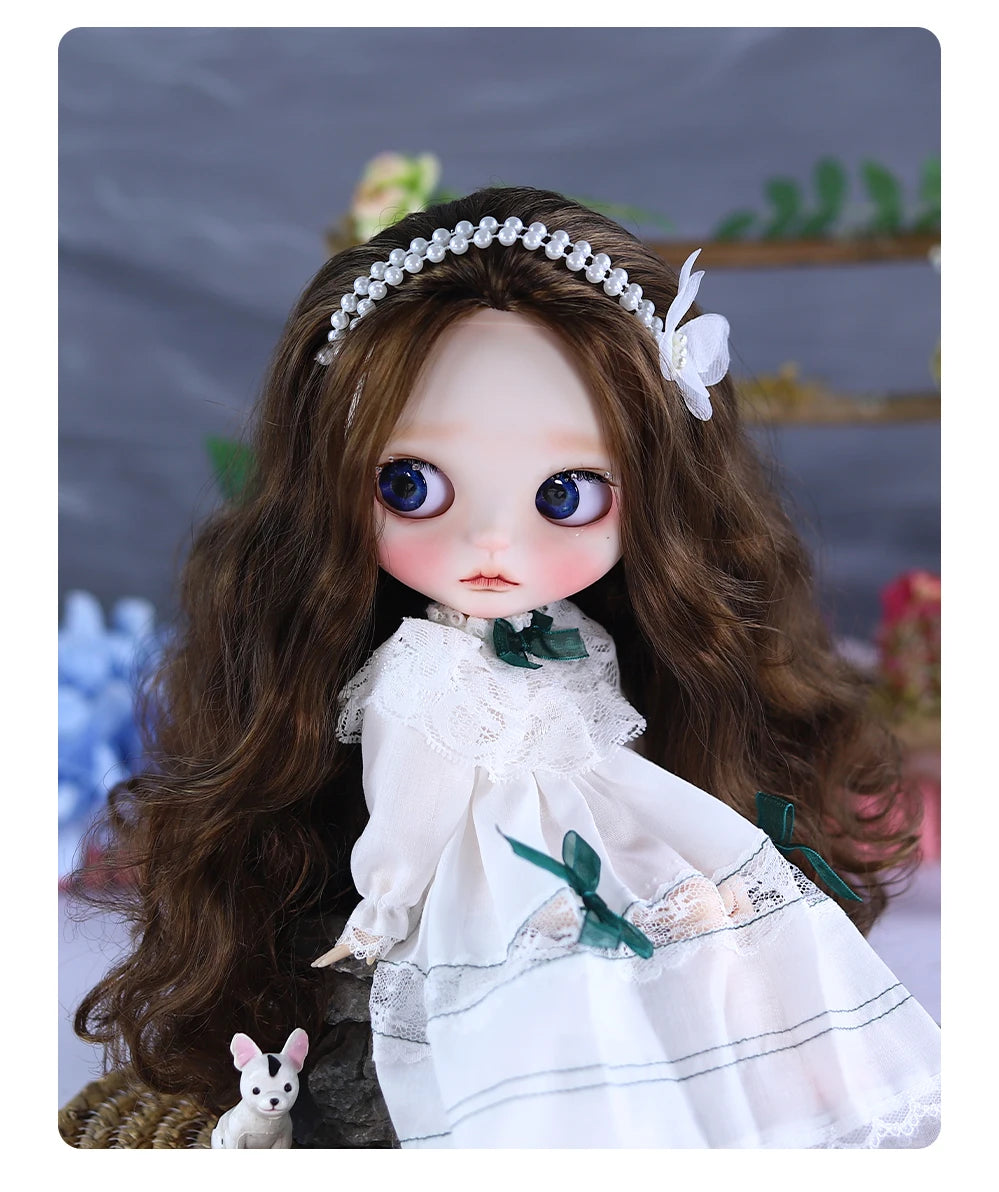 ICY DBS Blyth 1/6 Doll Hand Painted Set Morning Dew Tears Frosted Face Doll Set SD