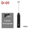 MINI Coffee Frother USB Rechargeable 3 Speeds Foam Maker Coffee Milk Mixer Electric Handle Blender Egg Beater Hot Cooking Tools