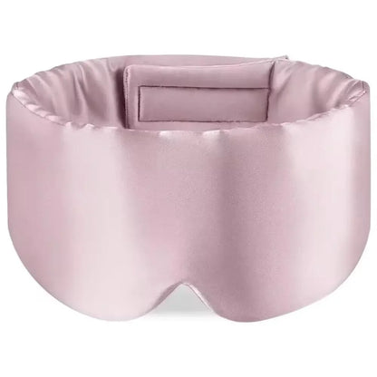 Silk Sleep Mask Soft Pressureless Sleeping Mask 100% Mulberry Silk for Eye Skin Anti Wrinkles Adjustable Wide Velcro Ear Cover