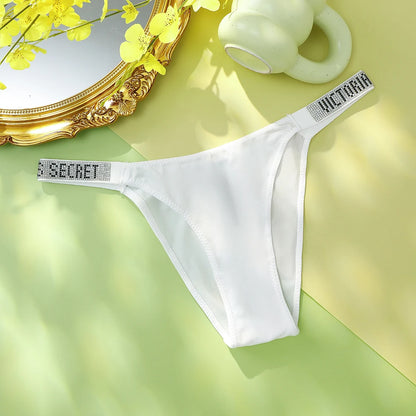 Women's Shine-Strap Thong Panty