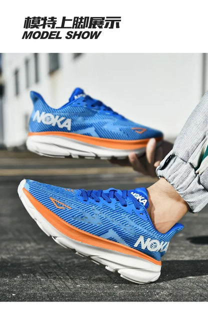 Men's Running Shoes Luxury Shoes Trainer Race Jogging Cushioning Outdoor Breathable Couple Non-Slip Sneakers Mesh Off-road Shoes