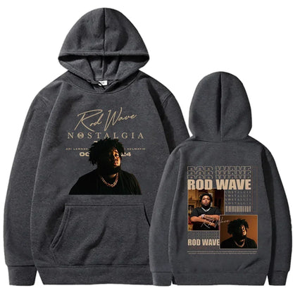 2025Rod Wave Tour Fashion Casual Nostalgic Hip Hop Music Printed Hoodie Men's and Women's Pullover Fans Luxury Gift Top Hoodie