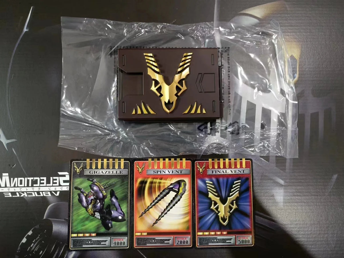 Original Bandai Kamen Rider Ryuki Csm Belt V Buckle Dragvisor Box Insert Card Ryuga Ouja Anime Collect ID Card Pack Boy'S Gift