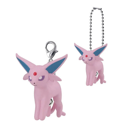 Bandai Pokemon Eevee Gashapon Figure Keychain Volume 13 Pendant Leafeon Glaceon Espeon Umbreon Bag Charm For Anime Collectors