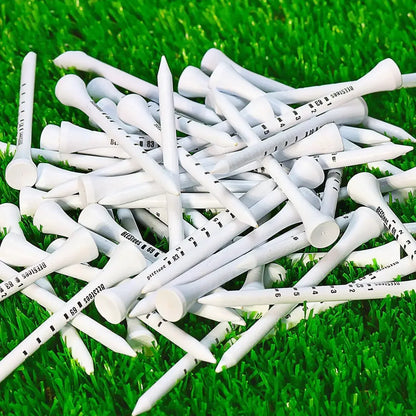 50pcs Durable Wooden Golf Seats Stabilizes Ball On The Course to Maintain a Perfect Tee Level and Improve Accuracy TE012