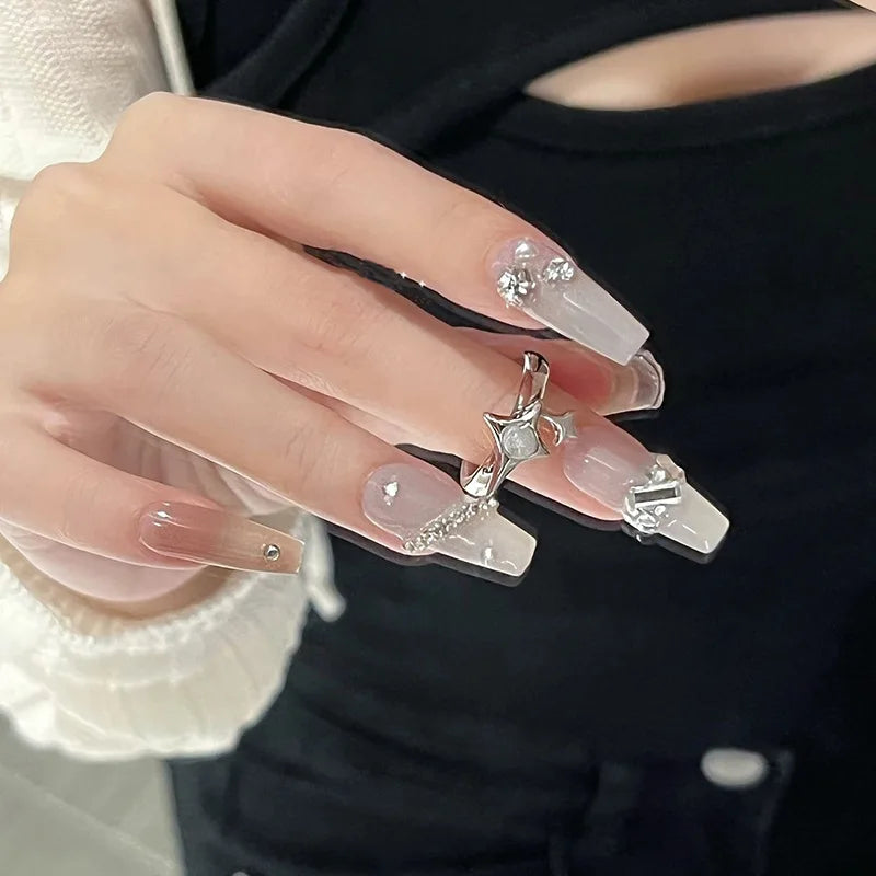 Irregular Cross Star Opal Rings Y2K Natural Stone Star Ring for Women Men Couple Rings Moonstone Zircon Ring Unisex Jewelry 2024