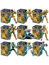Blokees Galaxy Version Gold Saint Action Figure Libra Dohko Sagittarius Champion Seiya Mu Aiolia Assembly Toys Children Gift
