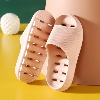 Men's Quick-Drying Anti-Slip Bath Slippers Summer Indoor Home Eva Couple Shower Slippers Anti-Odor Bathroom Sandals
