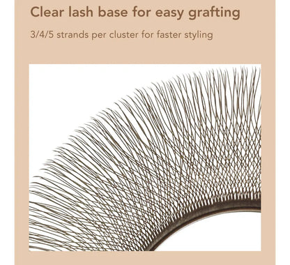 DIYDAY Dark Brown 3D 4D 5D Eyelashes W Shaped Premade Fan Lashes Easy Apply Thick Crisscross False Mink Eyelash Extension