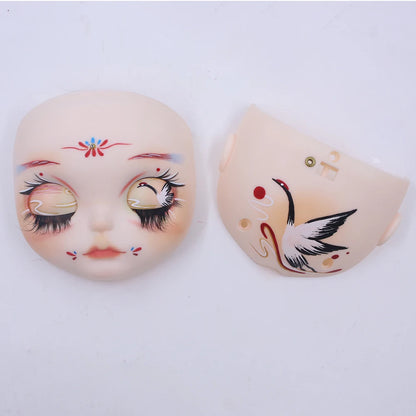 ICY DBS Blyth Baby Face DIY Matte Face Hand Painted Makeup Backplate and Screws