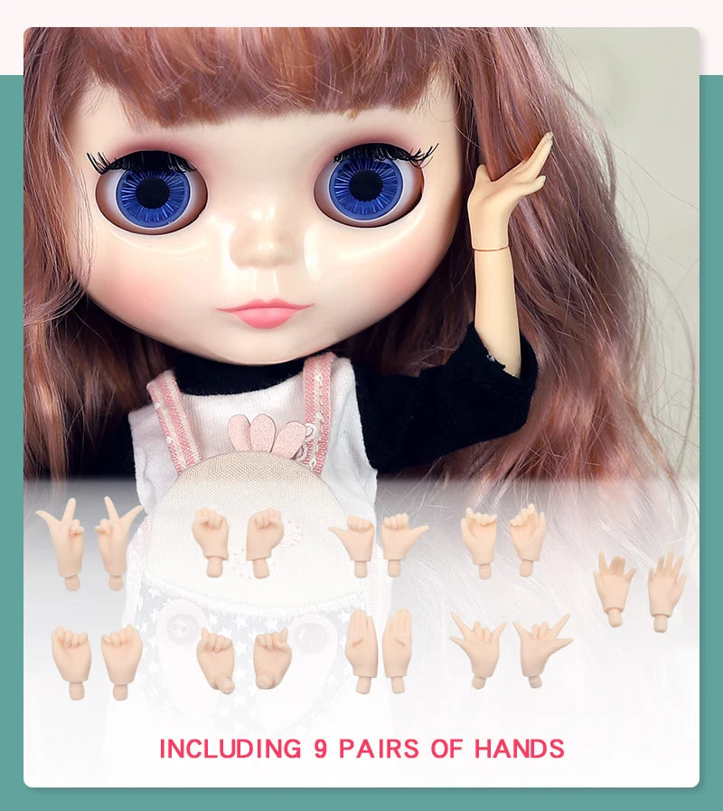ICY DBS Blyth doll 1/6 Anime Doll joint body white Skin glossy face Special Combo with clothes, shoes and hands 30cm BJD TOY