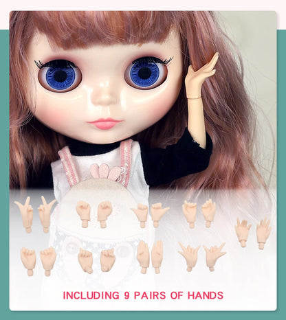 ICY DBS Blyth doll 1/6 Anime Doll joint body white Skin glossy face Special Combo with clothes, shoes and hands 30cm BJD TOY