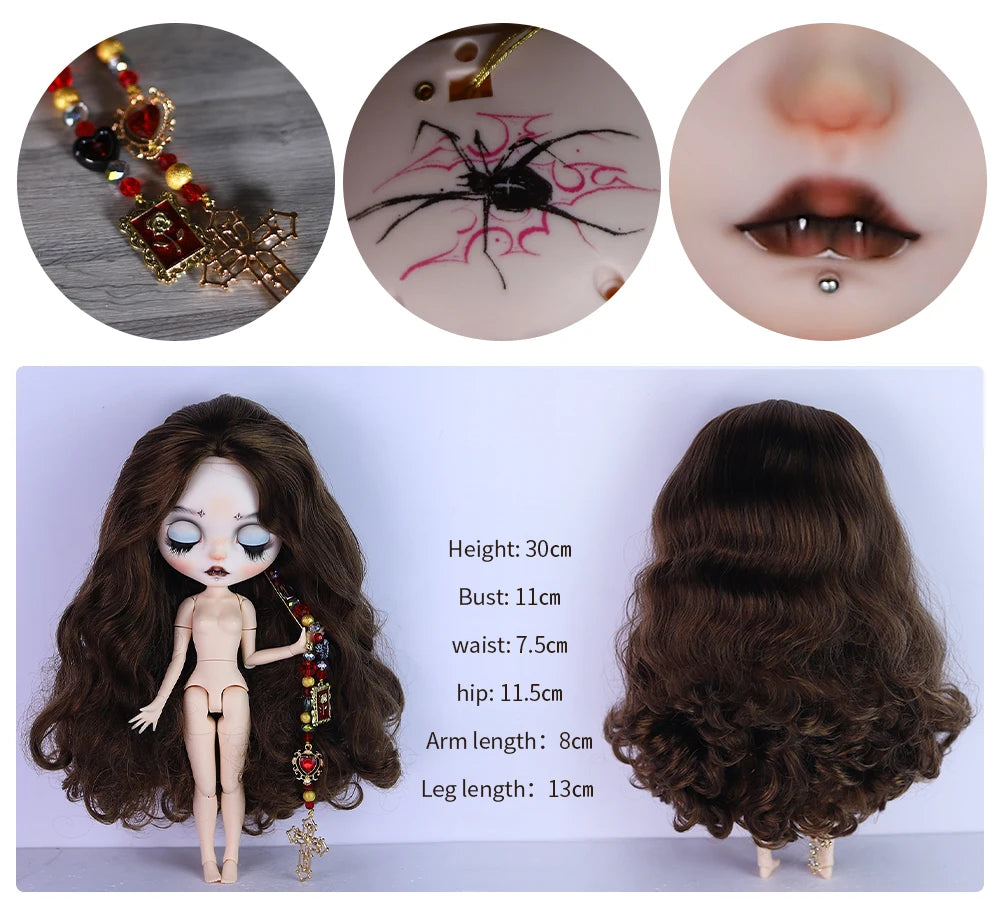 ICY DBS Blyth 1/6 doll hand-painted set double eyelids long eyelashes sleepy eyes doll set SD