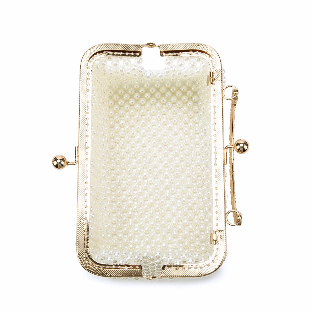 Women's Pearl Embellished ABS Frame Clutch Bag – Evening & Wedding, 6 Colors - TRYSHOPPY