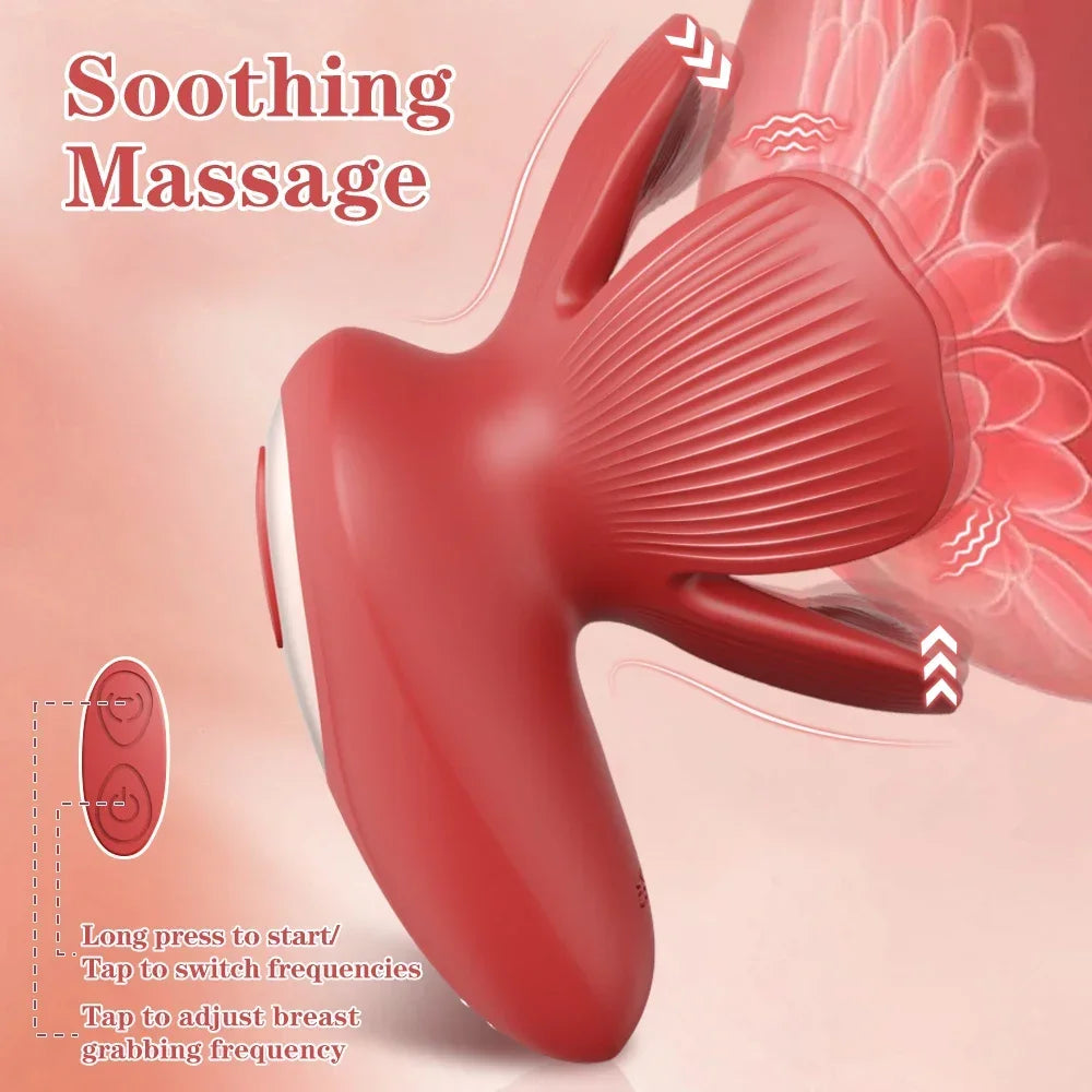 Vibrator Flower Sex Toys Nipple Chest Stimulator Massager Masturbation Tools for Women Sex Toys Shape Vibration Adult Supplies