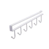 Wall-mounted Hat Storage Rack Iron Storage Hanger with 6 Hooks Portable Multi-functional Wardrobe Storage Hanger Door Hat Holder