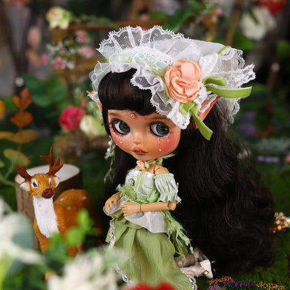 ICY DBS Blyth 1/6 Doll Hand drawn Elf Hand drawn Doll Set Including Elf Ears SD