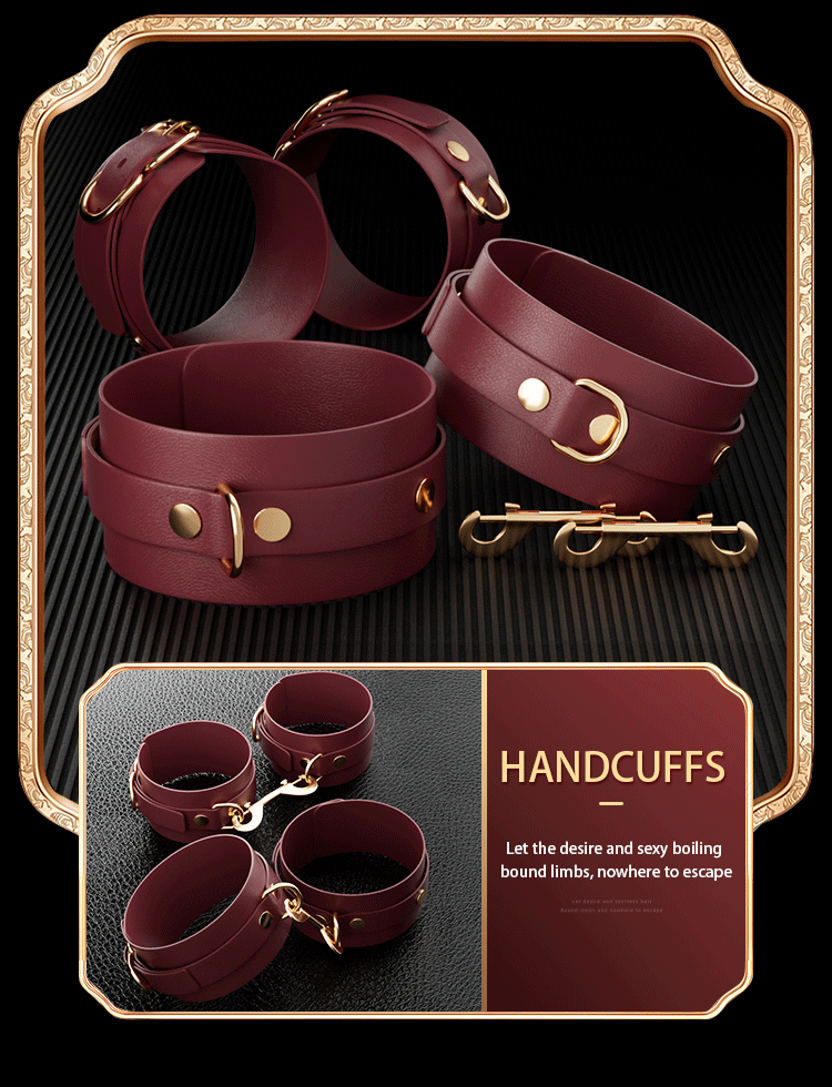 JIUUY Adult SM Sex Products Kits Bondage Gear Collar Butt Oral Erotic Bundle Blindfold Whip Sex BDSM Sex Game for Couples