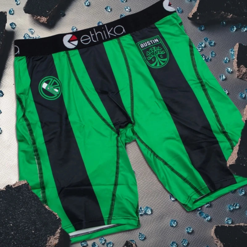 ETHIKA 1Pcs Men Underwear Boxers Breathable Mesh Crotch Man Underpants Plus Size Mens Panties L-3XL Printed Men's Boxers Briefs
