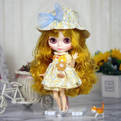 ICY DBS Blyth doll 1/6 Anime Doll joint body white Skin glossy face Special Combo with clothes, shoes and hands 30cm BJD TOY