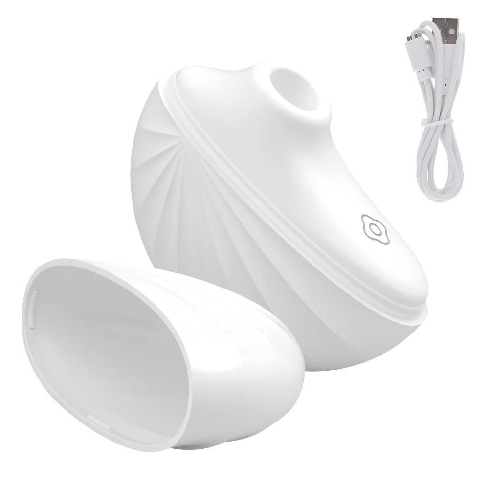 Portable Mini Sucking Vibrator Shell Design Sucker Nipple Stimulator G-spot  Vaginal Pussy Massager Sex Toys Goods For Adults 18