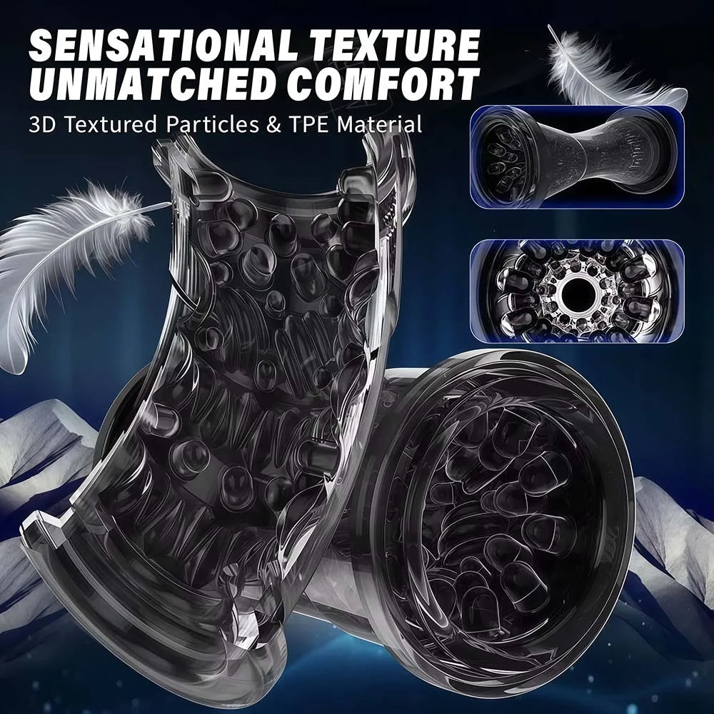 Automatic Male Masturbator Telescopic Rotation Vagina Masturbation Adults Sex Toys for Men Piston Open-ended Mastubators Cup