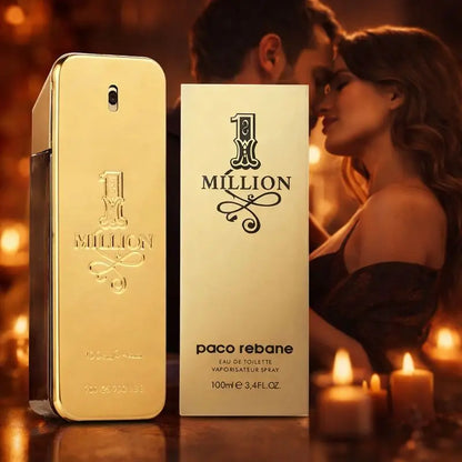 Paco Rabanne 1 Million Eau de Toilette for Men 100ml 3.4oz Long Lasting Woody Spicy Cologne Fragrance Spray Gift for Him