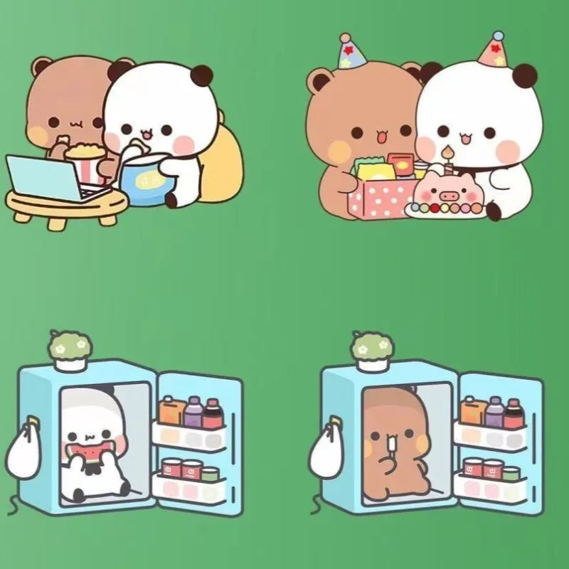 Cute Bubu Dudu Fridge Magnets Kawaii Panda Yier Refrigerator Magnets Sticker Home Decor Sticker Creative Anime Home Accessories