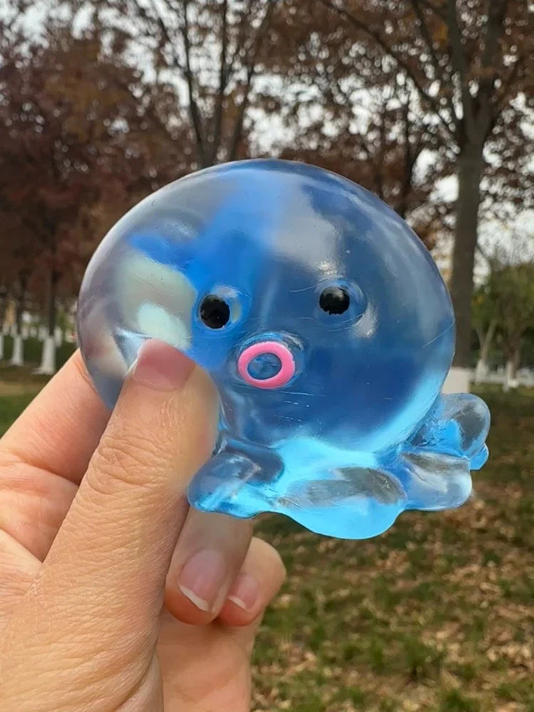 Squishy Ocean Octopus Squeeze Fidget Toy Simulation Stress Relief Slow Rebound Toy Can Be Stretched Sensory Decompression Gift