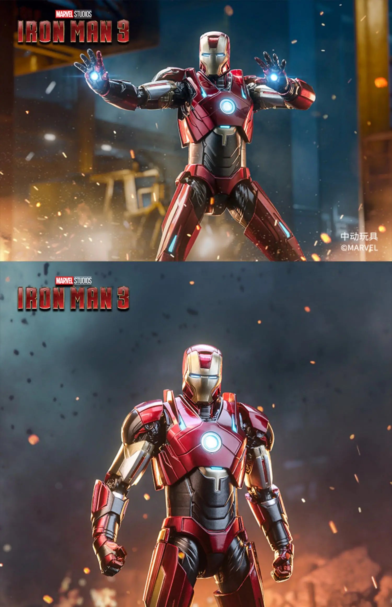ZD Toys Iron Man MK35 Red Snapper Action Figure Iron Man Mk41 Mk47 Tank MK24 MK22 1/10 Scale Iron Man Collections Gift