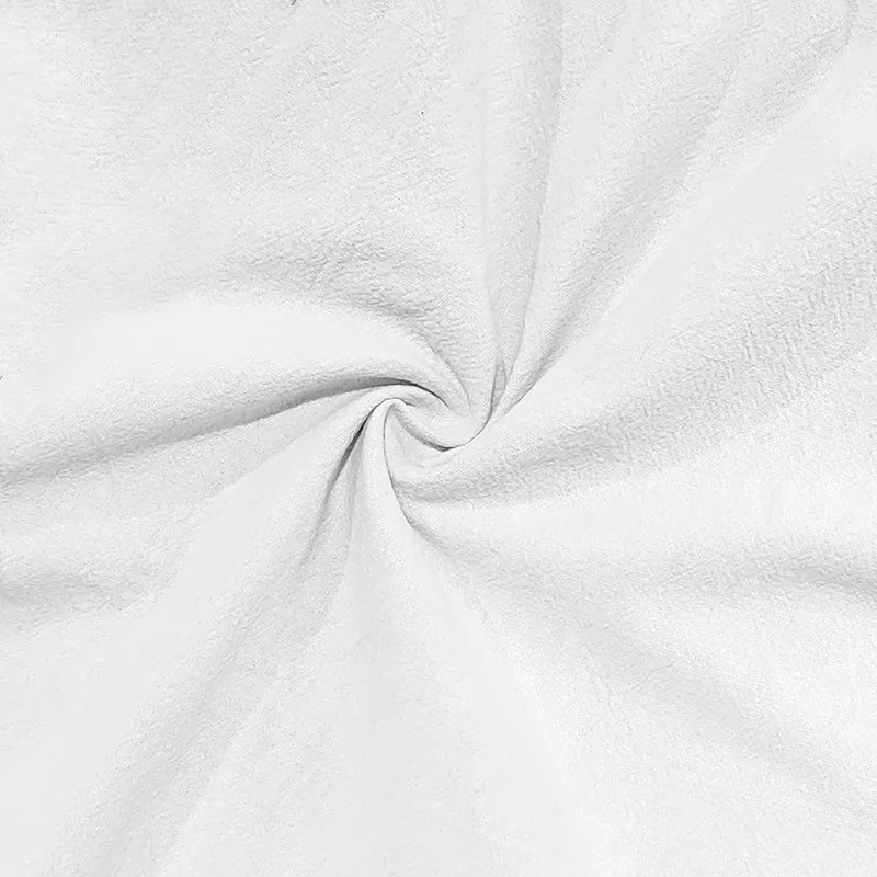 Amazon Cross-Border Cotton and Linen Tied Feet Multi-Pocket Tether Solid Color Loose Drawstring Trousers