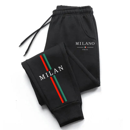 Fashion Print 2026 Spring Summer Men's Sweatpants Versatile Gym Comfort Soft Sports Casual Trousers Drawstring Hot Sales Jogging