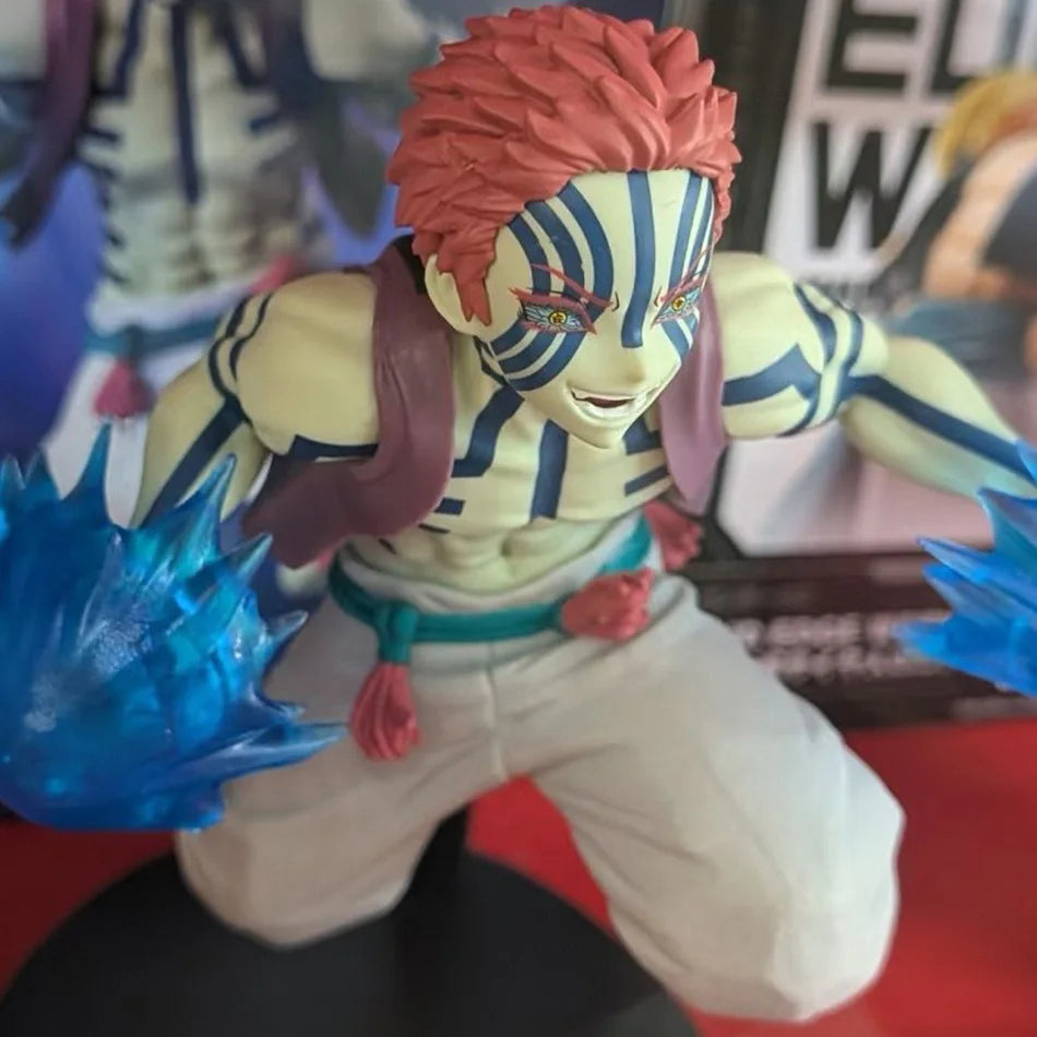 In Stock Bandai Original Genuine Banpresto Anime Yaiba Akaza Vibration Stars Plus 14cm Model Toy Figur