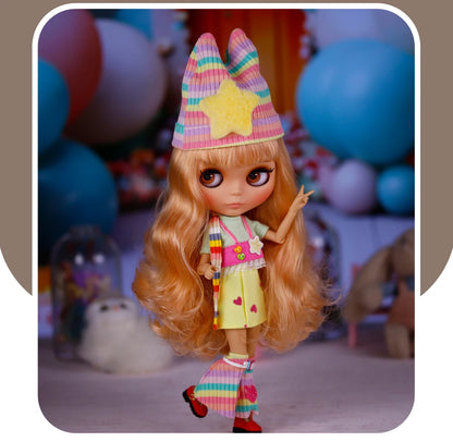 ICY DBS Blyth Doll Tan Skin Matte Face With Eyebrows Special Price 1/6 BJD JOINT body Neo Anime