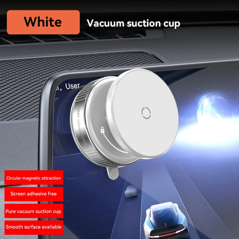 Vacuum Magnet Bracket Upgraded Version Multi-angles Adjustment Strong Magnetic Suck Design Foldable Car Navigation Phone Holder
