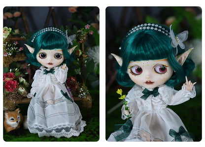ICY DBS Blyth 1/6 Doll Elf Ear Hand-painted Set Doll Long Eyelash Sleep Doll White Skin Set Gift Toy SD