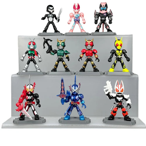 BLOKEES Kamen Rider Building Blocks 9Pcs no-repeat Starlight Version Saber GEATS Hopper Kuuga Action Figure Assembled Toys