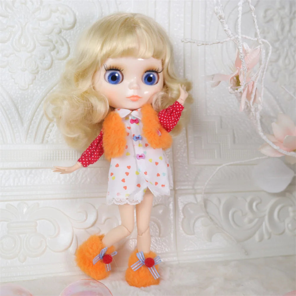 ICY DBS Blyth doll White Skin Glossy face Matte face Joint body with hand set A&B 1/6 bjd suitable diy makeup Special price