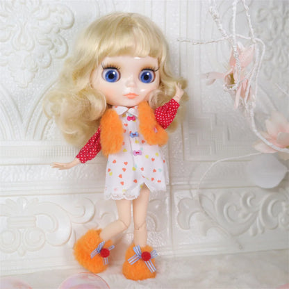 ICY DBS Blyth doll White Skin Glossy face Matte face Joint body with hand set A&B 1/6 bjd suitable diy makeup Special price