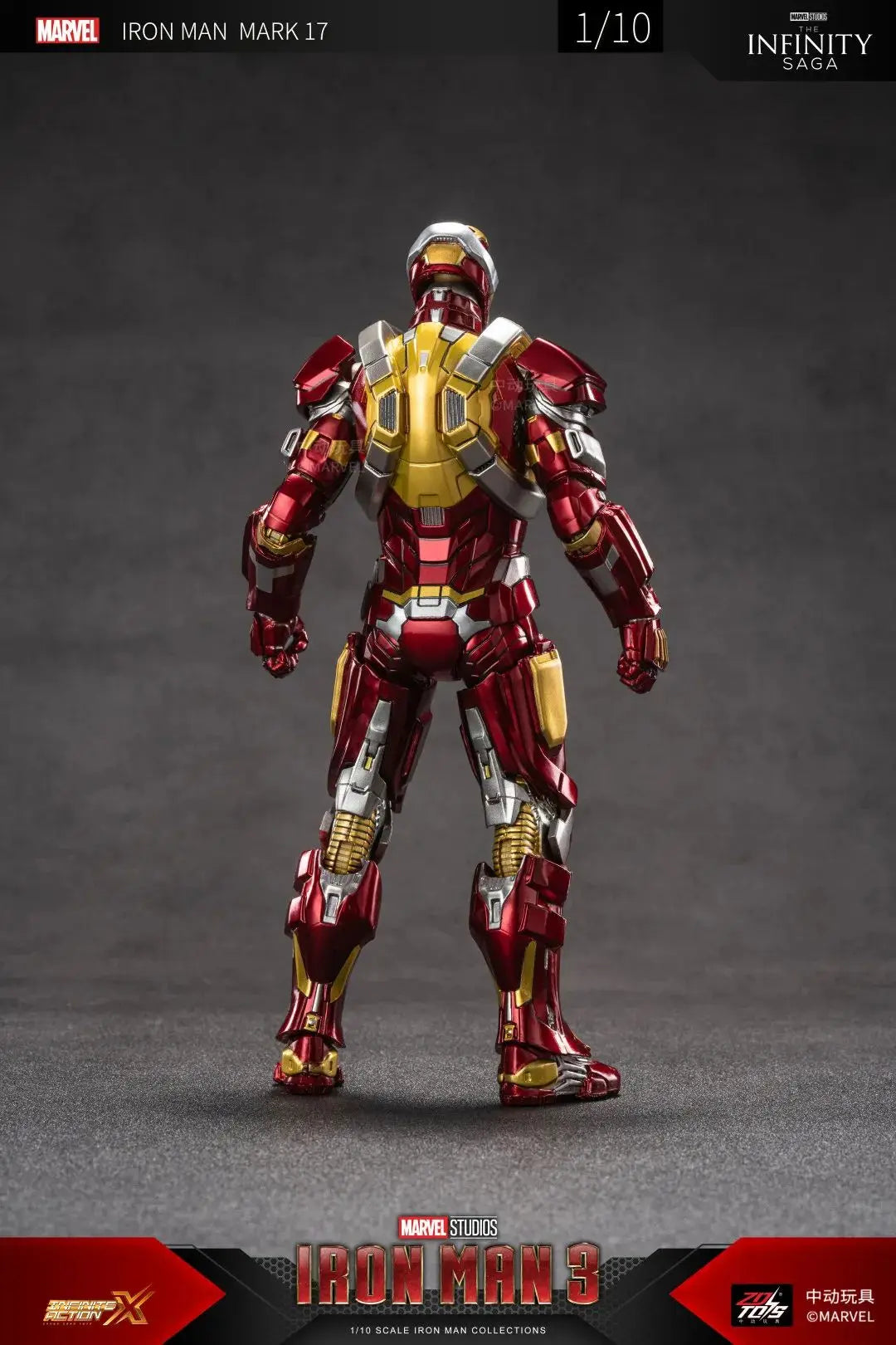 ZD Toys 1/10 Iron Man Figurines MK30 Iron Patriot Blacklash Figures MK33 MK39 MK17 MK21Action Movie Model Adult Collect Gift