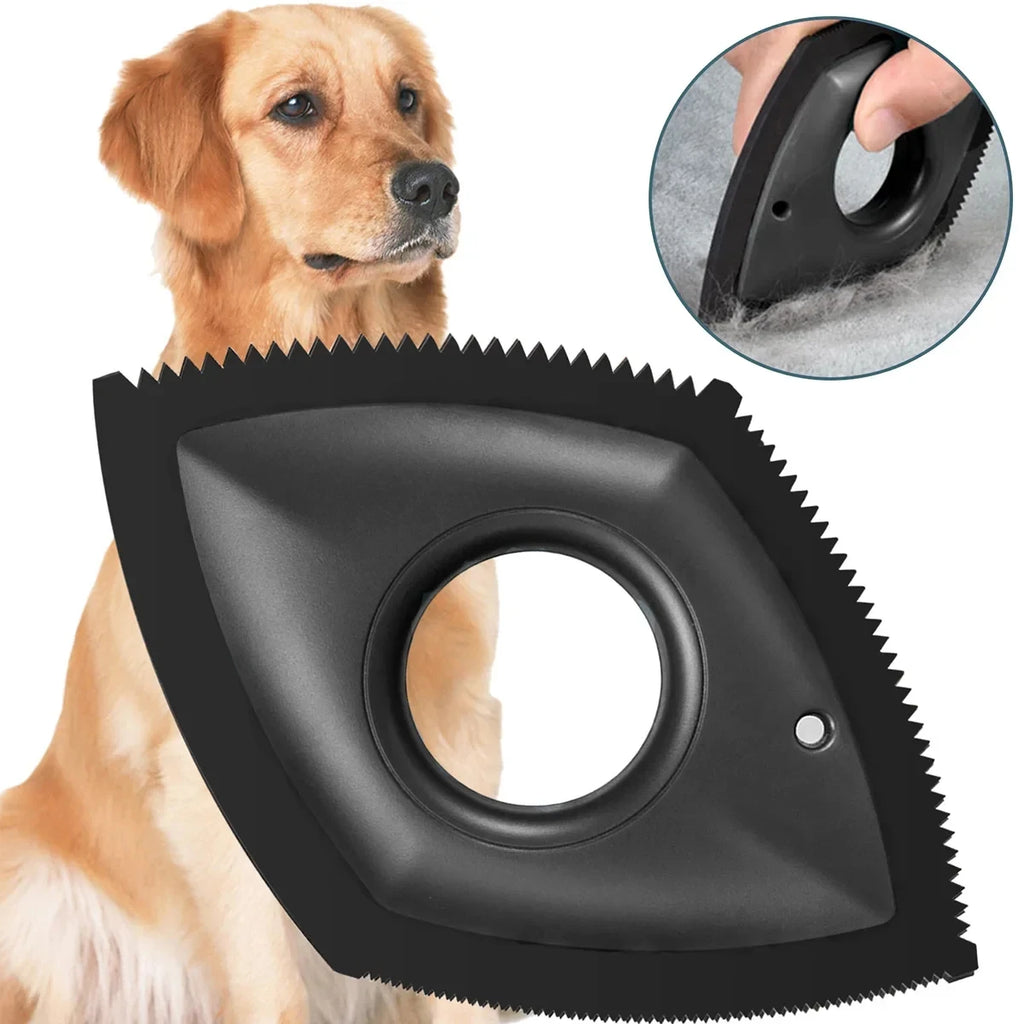 4-Mode Pet Hair Remover Comb – ABS & Silicone, Reusable, Dogs & Cats, 4 Colors