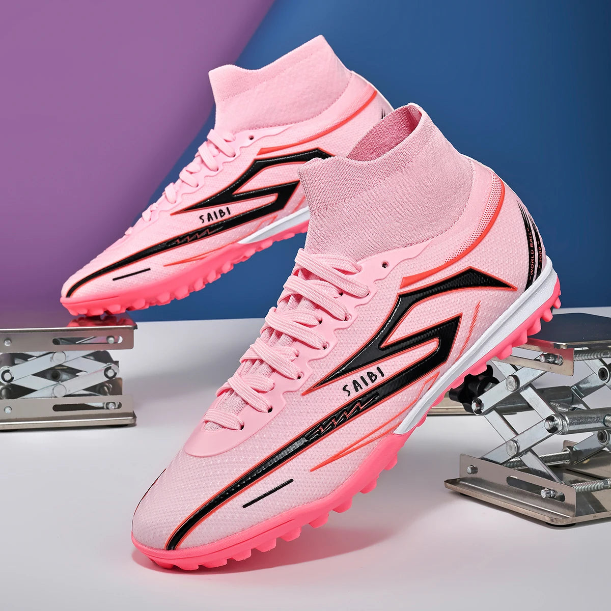 TF Turf Soccer Boots Unisex Non-Slip Wear-Resistant Breathable Lightweight Stable Grip Perfect for All Age Football Enthusiasts